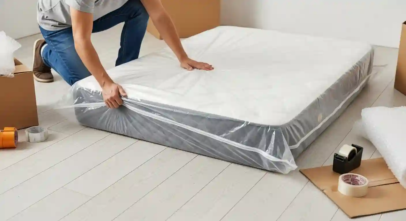 Packing mattress for moving