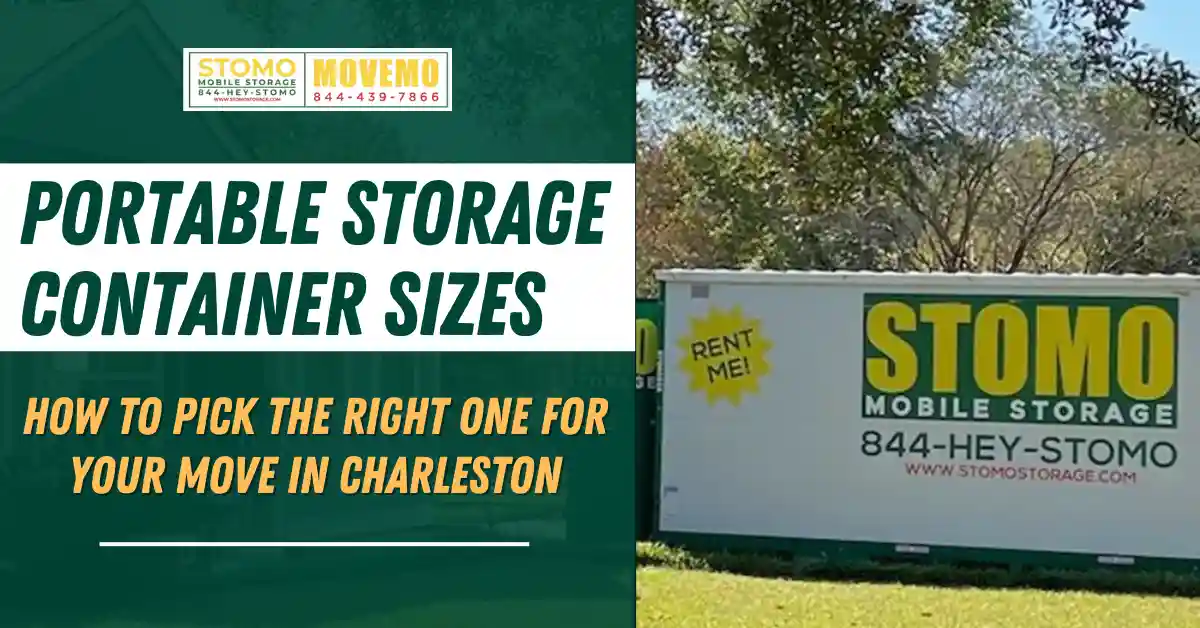 Portable storage container size