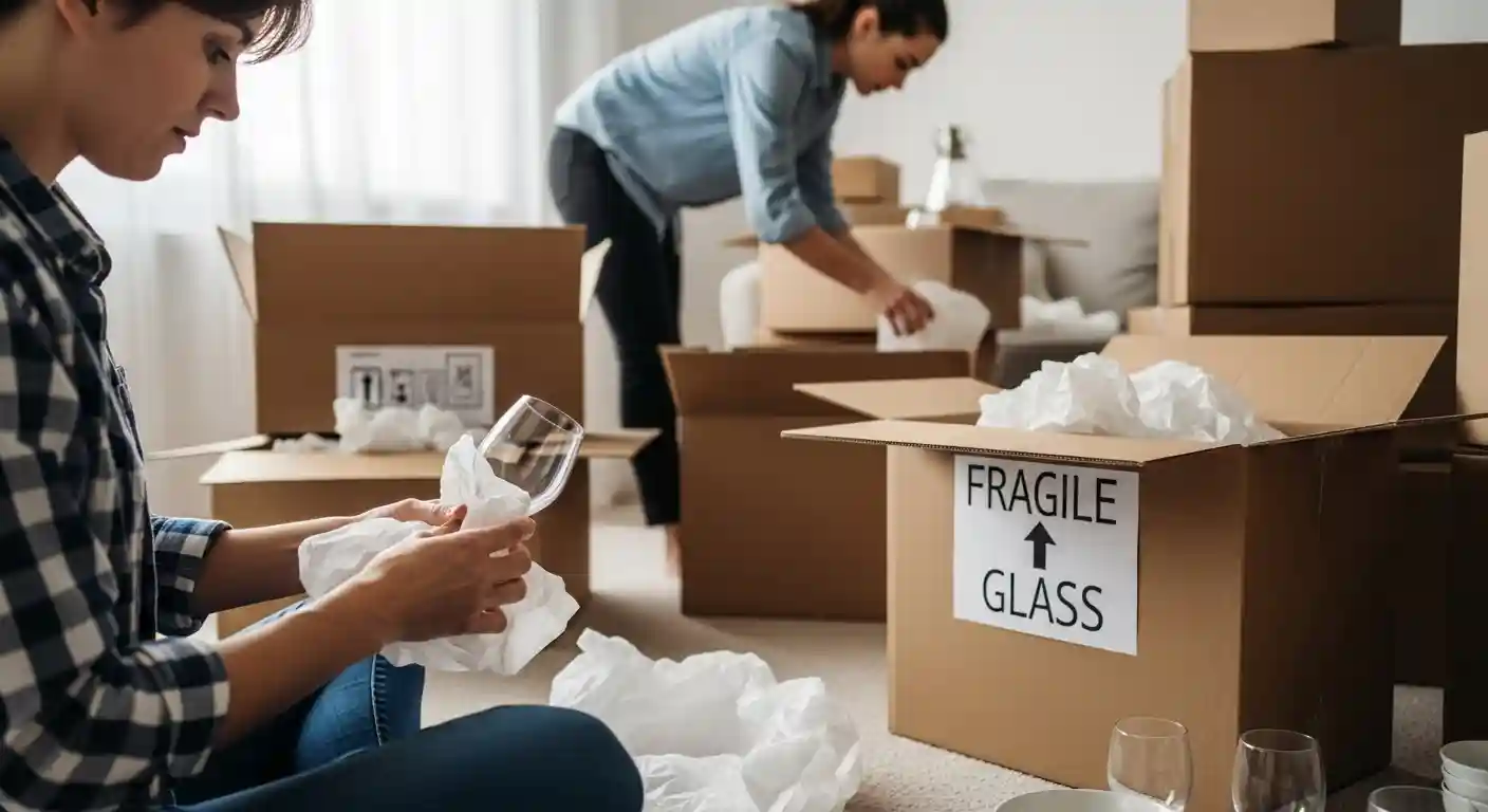 Packing Glasses for Moving in South Carolina